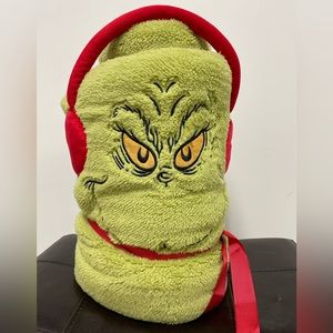 NWT Department 56 Mr Grinch Snow Throws Blanket SnowThrow Holiday Fleece 60”